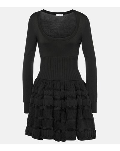 Alaïa Crinoline Wool-blend Minidress - Black