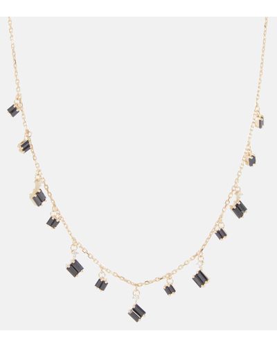 Suzanne Kalan Cascade 18kt Gold Necklace With Sapphires And Diamonds - Metallic