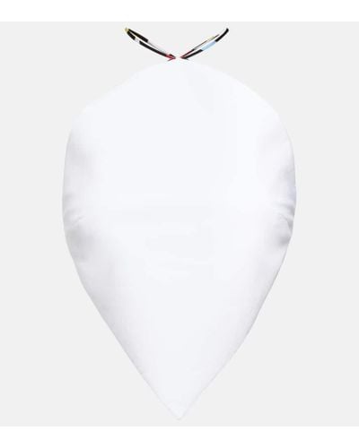 Emilio Pucci Cropped-Top aus Baumwollpopeline - Weiß