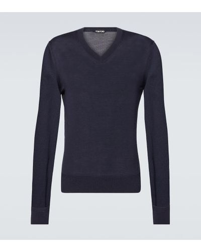 Tom Ford Pullover aus Wolle - Blau