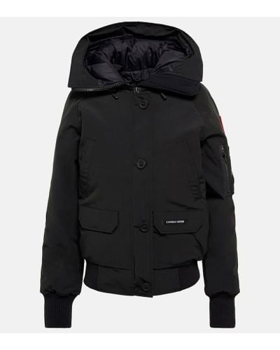 Canada Goose Giacca con cappuccio con cappuccio con petto di ginnastica canadese - Nero