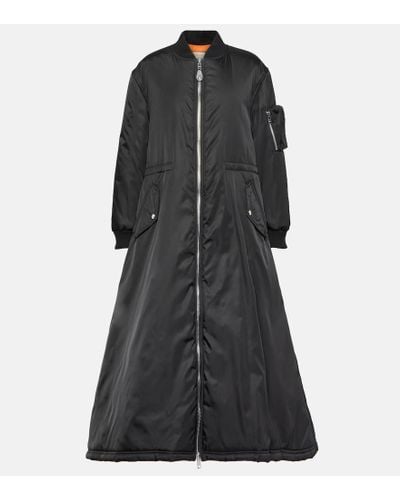 Gucci Padded Gabardine Coat - Black