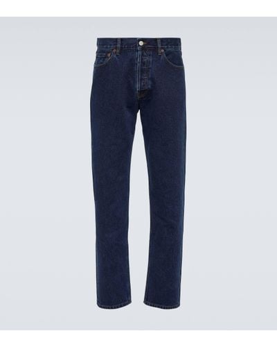 Thom Sweeney Mid-rise Straight Jeans - Blue