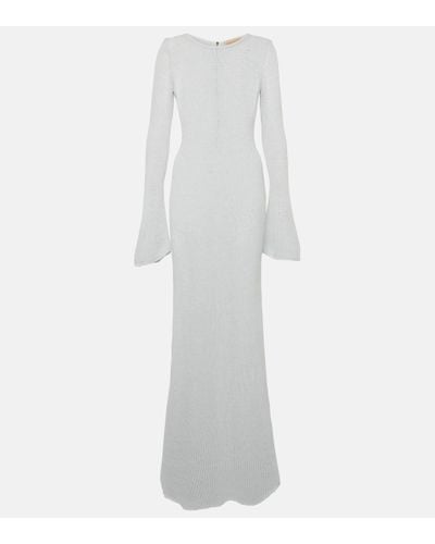 AYA MUSE Orca Cotton-blend Maxi Dress - White