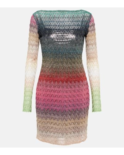 Missoni Metallic Knit Minidress - Multicolour