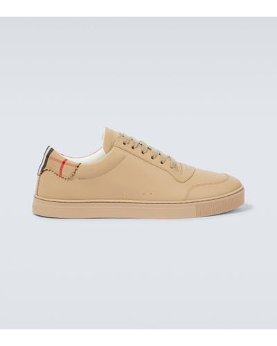Burberry Robin Check Low-top Trainers - Natural