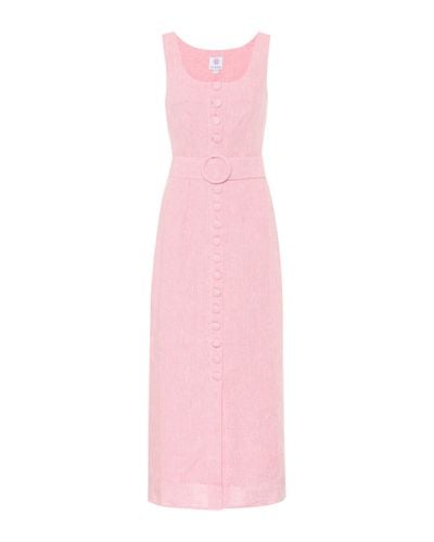Gül Hürgel Linen Maxi Dress - Pink