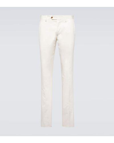 Lardini Pantalones chinos de algodon - Blanco