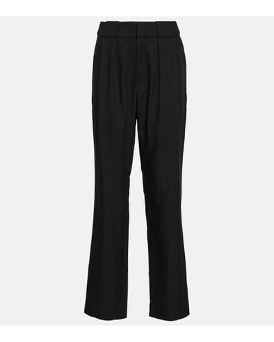 Proenza Schouler White Label High-rise Straight Trousers - Black