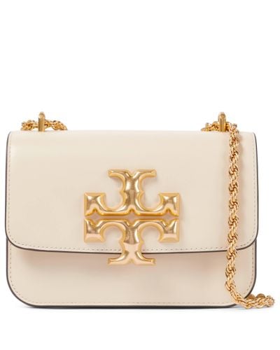 Tory Burch Eleanor Small Leather Shoulder Bag - White