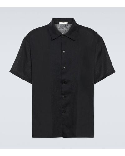 Commas Oversized Linen Shirt - Black