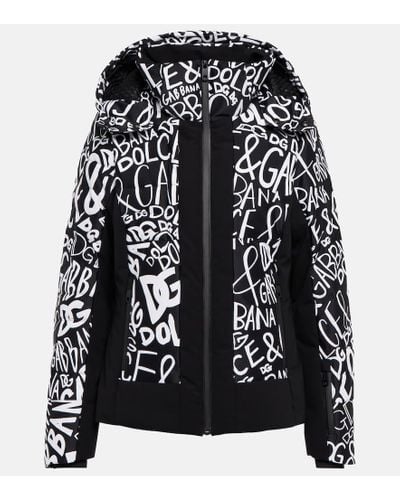 Dolce & Gabbana Logo-print Ski Jacket - Black