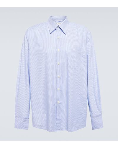 Our Legacy Above Striped Cotton Shirt - Blue