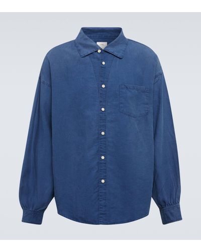 Visvim Palmer Linen Shirt - Blue
