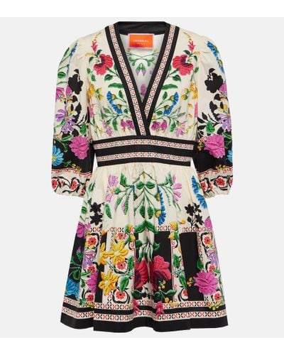 La DoubleJ Margherita Floral Cotton Minidress - Multicolor