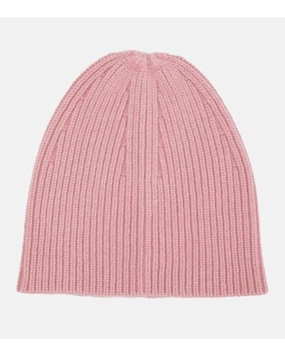 Max Mara Street Ribbed-knit Cashmere Beanie - Pink