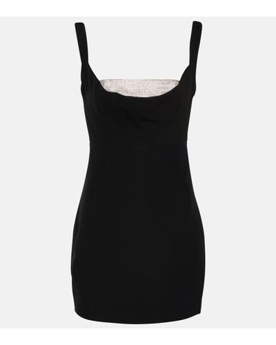 Roland Mouret Embellished Off-shoulder Minidress - Black