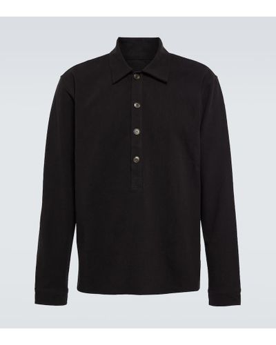 Commas Hemd aus einem Baumwollgemisch - Schwarz