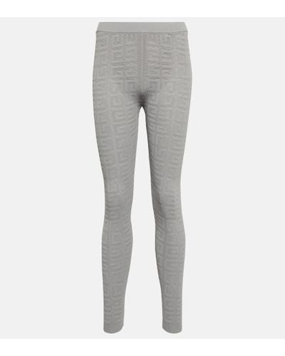 Givenchy Leggings aus 4G Monogramm-Jacquard - Grau