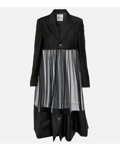 Noir Kei Ninomiya Wool And Mohair Jacket - Black