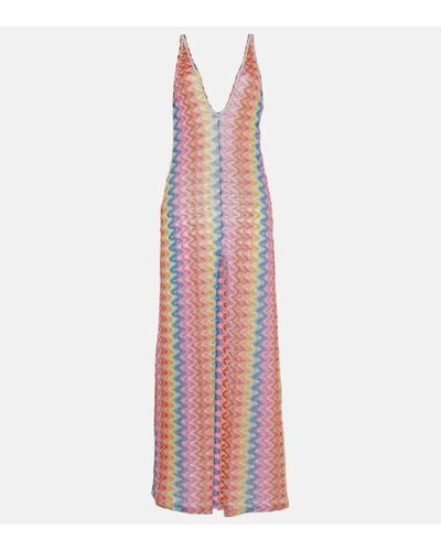 Missoni Zig Zag Pointelle Maxi Dress - Multicolour