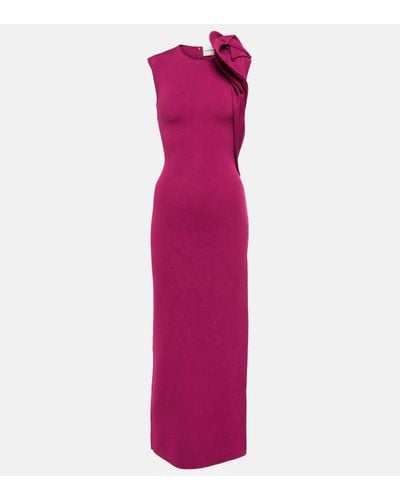 Roland Mouret Knit Maxi Dress - Purple