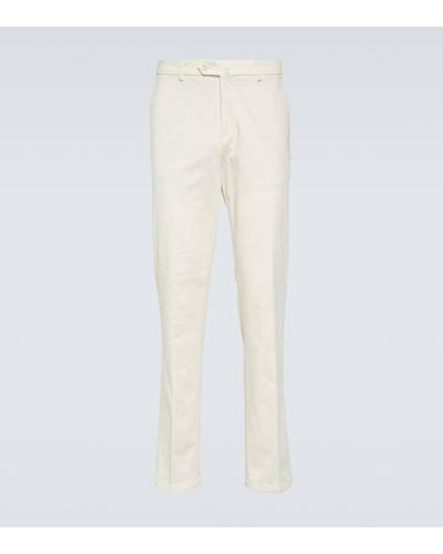 Loro Piana Cotton Slim Trousers - White
