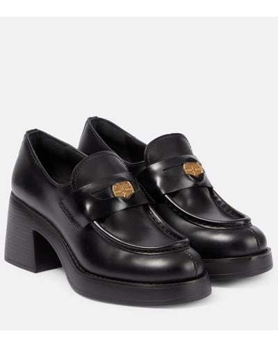 Miu Miu Mocassins en cuir - Noir