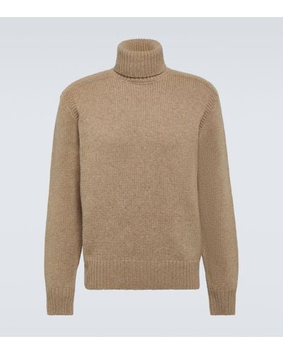 Polo Ralph Lauren Wool And Cashmere Turtleneck Jumper - Natural