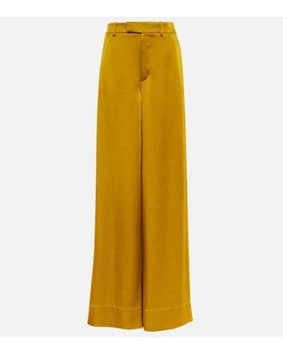 Saint Laurent Relaxed-fitting Pants - Yellow
