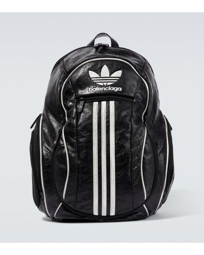 Balenciaga X Adidas Leather Backpack - Black