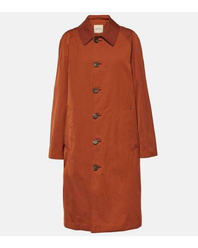 Tod's Oversized Cotton-blend Raincoat - Orange