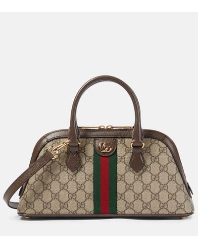 Gucci Ophidia GG Canvas Shoulder Bag - Brown
