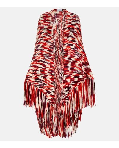 Gabriela Hearst Lauren Space-dyed Cashmere Wrap - Red