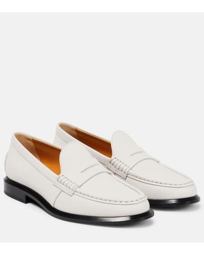 Tod's Classic Leather Loafers - White