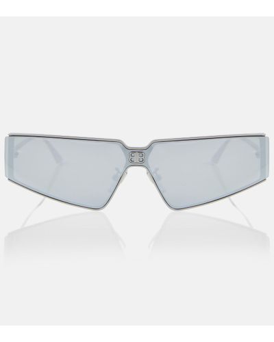 Balenciaga Eckige Sonnenbrille Shield 2.0 - Grau