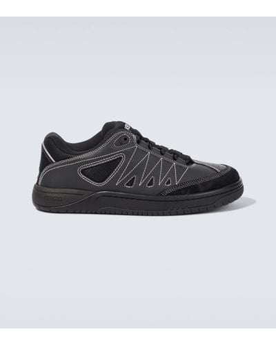 KENZO Pxt Leather Trainers - Black