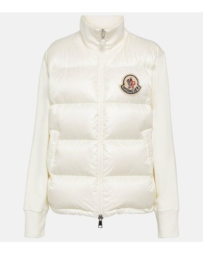 Moncler Down-filled Quilted Cardigan - White