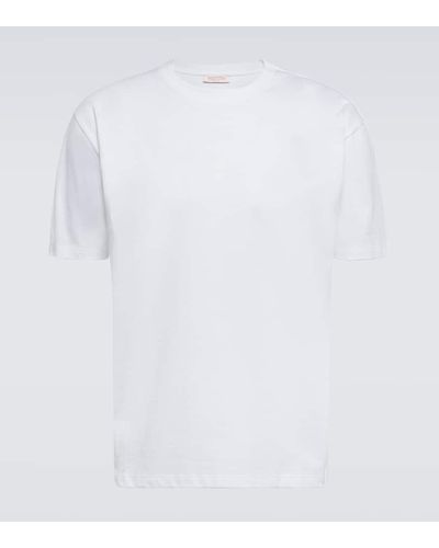 Valentino Camiseta en jersey de algodon - Blanco