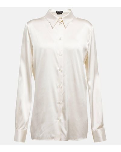 Tom Ford Satin Shirt - White