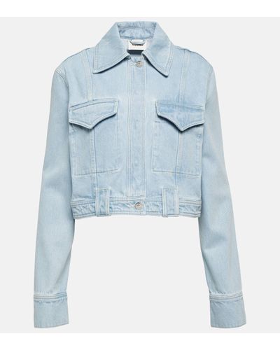 Nanushka Verena Denim Jacket - Blue