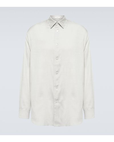 The Row Giorgio Silk Shirt - White