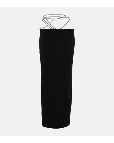 Christopher Esber Crystal-embellished Maxi Skirt - Black