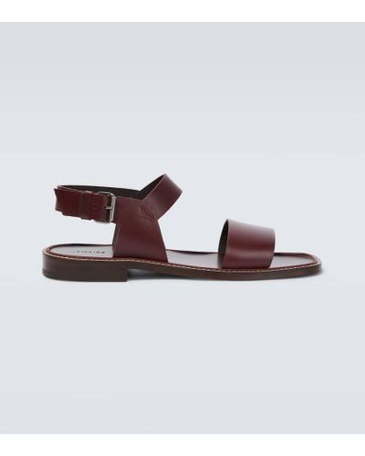 Lemaire Leather Sandals - Brown