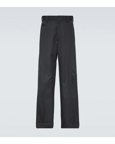 Undercover Wool Straight Pants - Gray