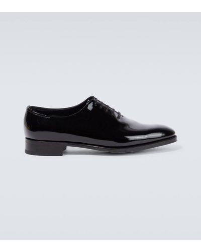 John Lobb Marldon Leather Oxford Shoes - Black