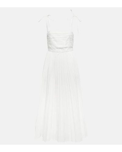 Jonathan Simkhai Caroline Cotton-blend Poplin Midi Dress - White