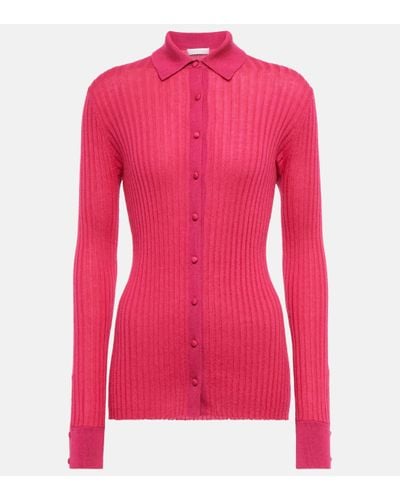 Gabriela Hearst Cavalieri Cashmere And Silk Shirt - Pink