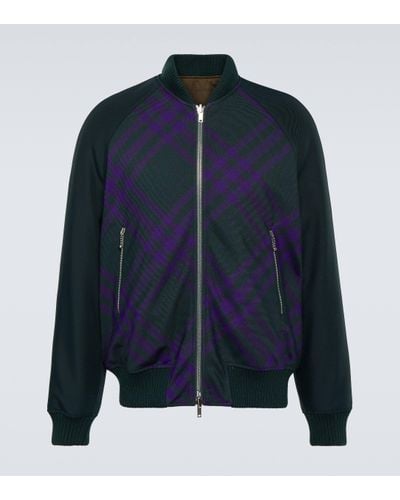Burberry Check Reversible Bomber Jacket - Multicolore