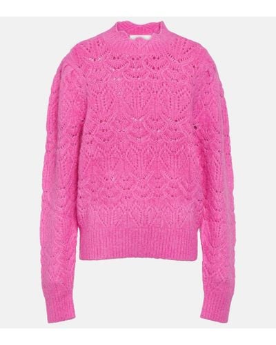 Isabel Marant Galini Alpaca-blend Sweater - Pink